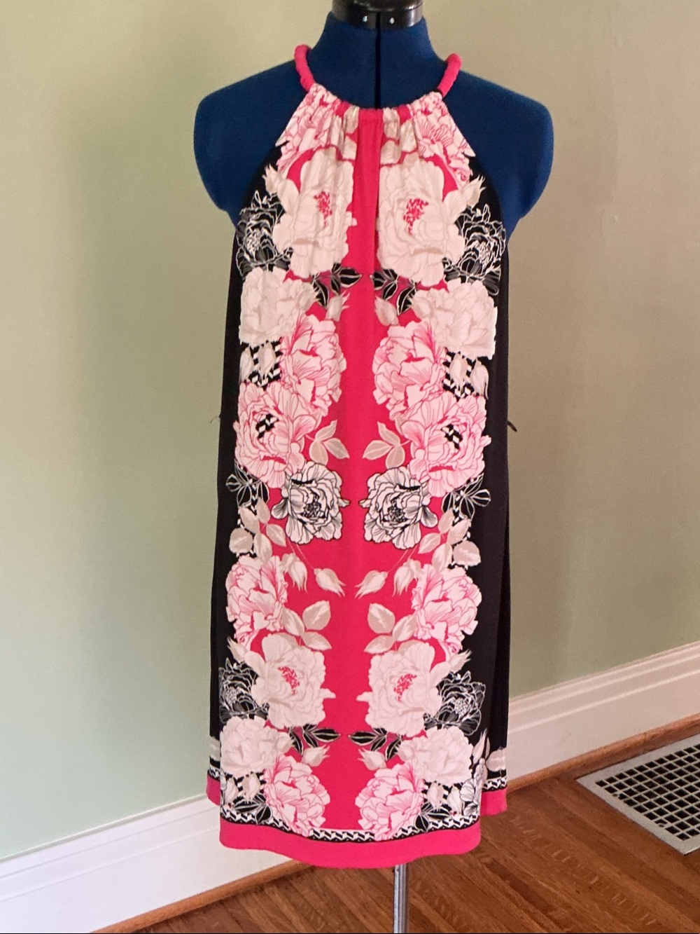 White House Black Market Bright Pink Shift Mini Dress